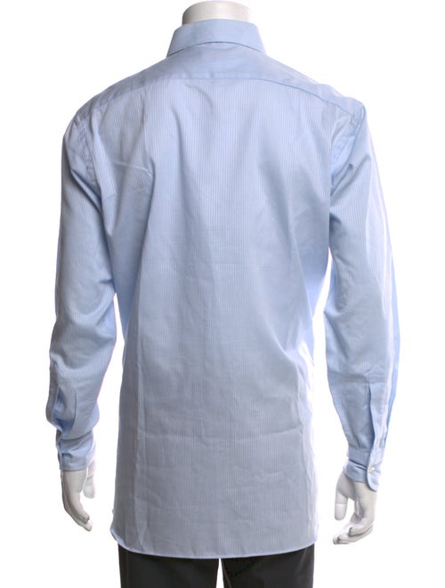 Christian Dior Striped Long Sleeve Dress Shirt