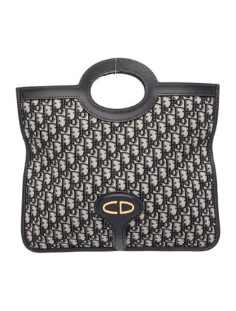 Christian Dior Oblique Jacquard Top Handle Bag