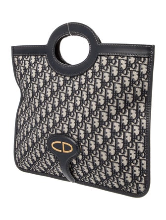 Christian Dior Oblique Jacquard Top Handle Bag