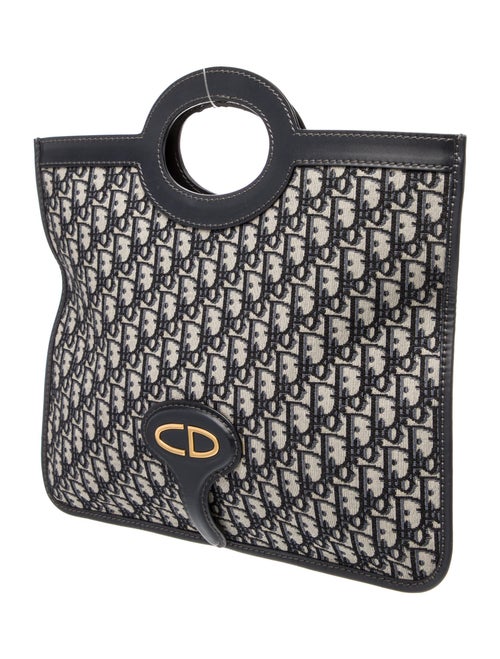 Christian Dior Oblique Jacquard Top Handle Bag
