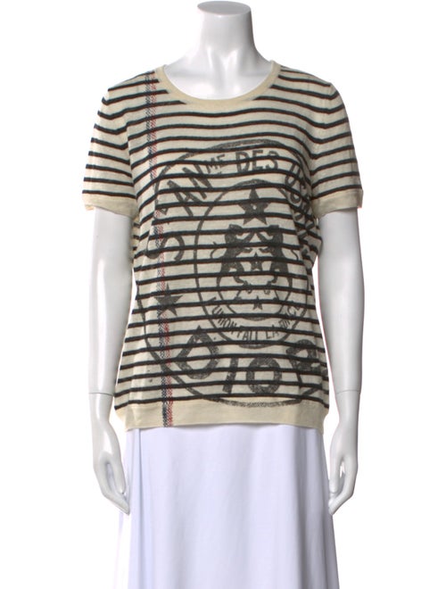 Christian Dior Linen Striped T-Shirt