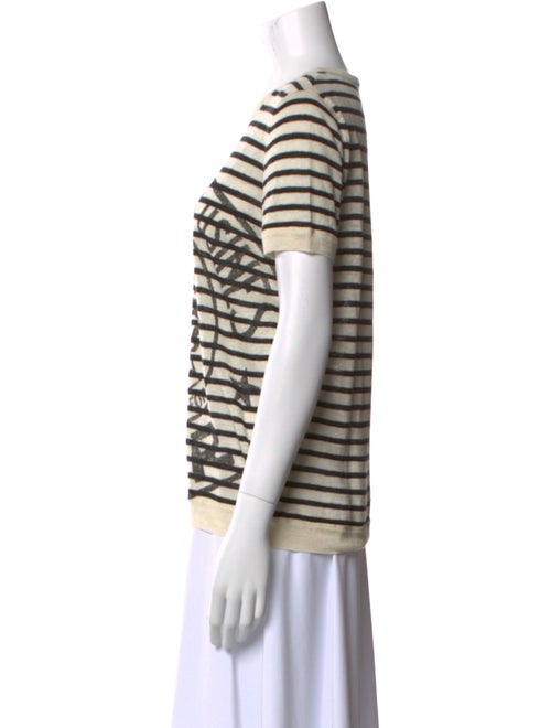 Christian Dior Linen Striped T-Shirt