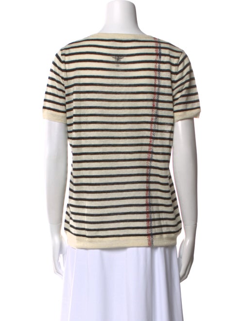 Christian Dior Linen Striped T-Shirt