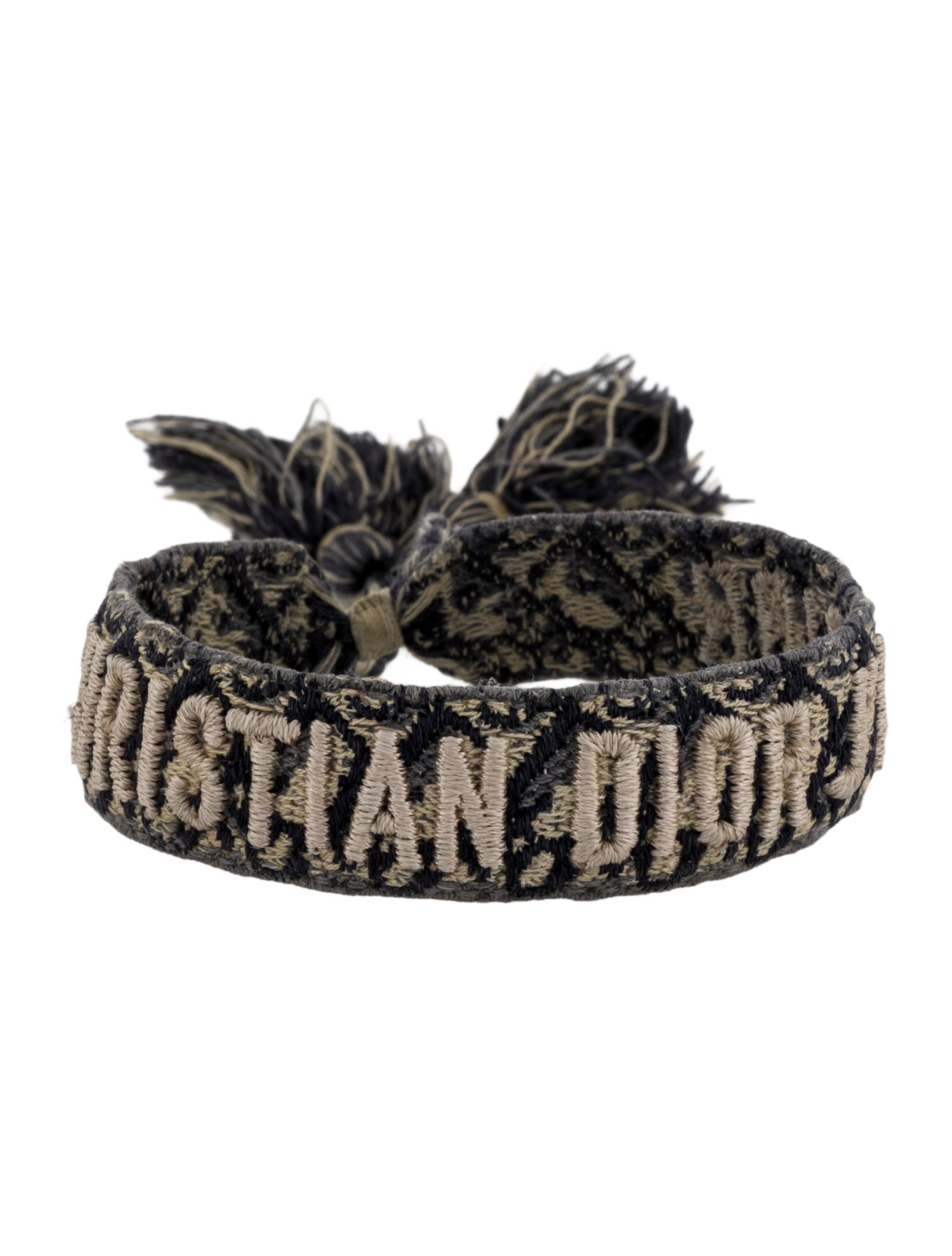 Christian Dior Cotton Thread Woven J'Adior Friendship Bangle Bracelet