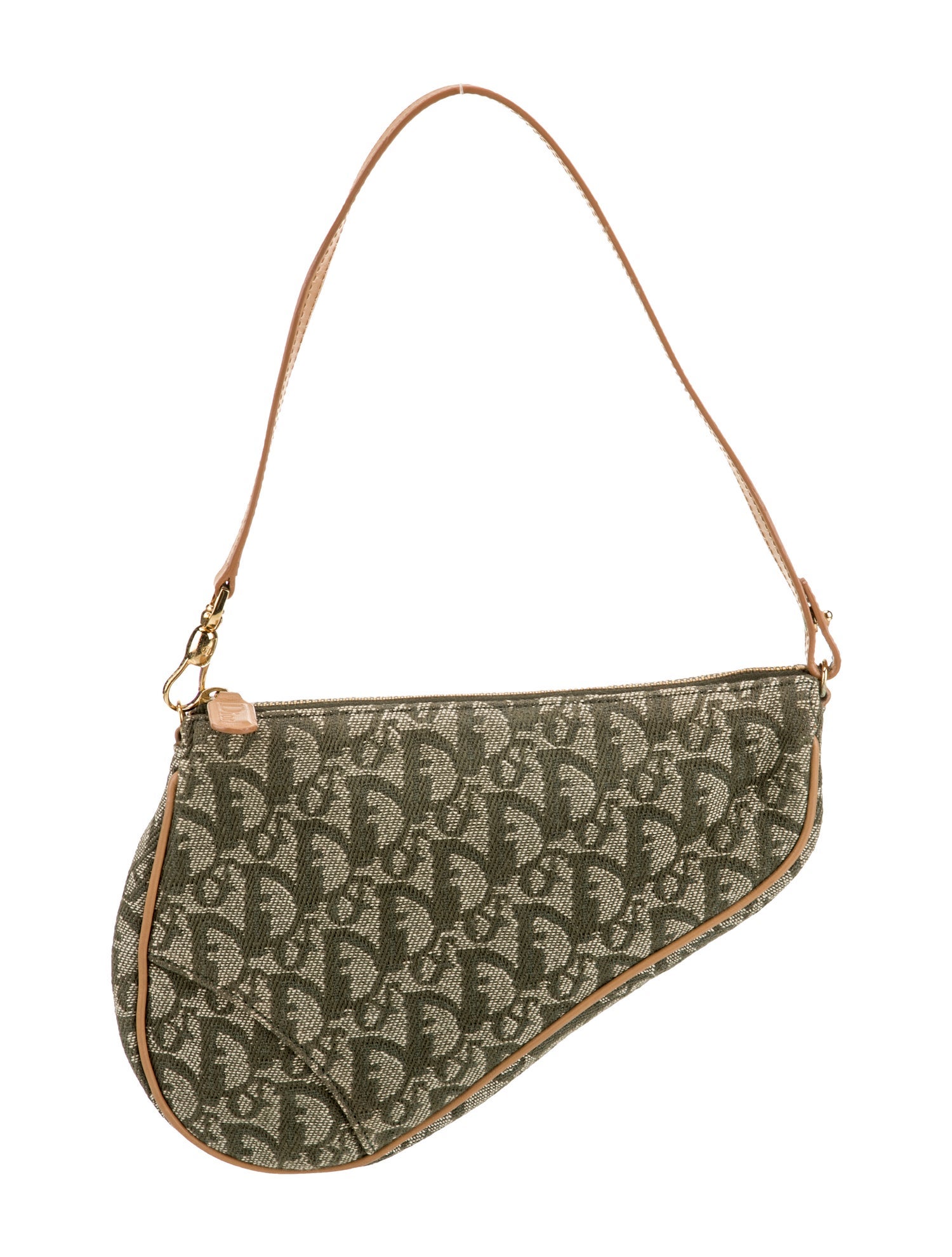 Christian Dior Diorissimo Saddle Pochette Mini Vintage