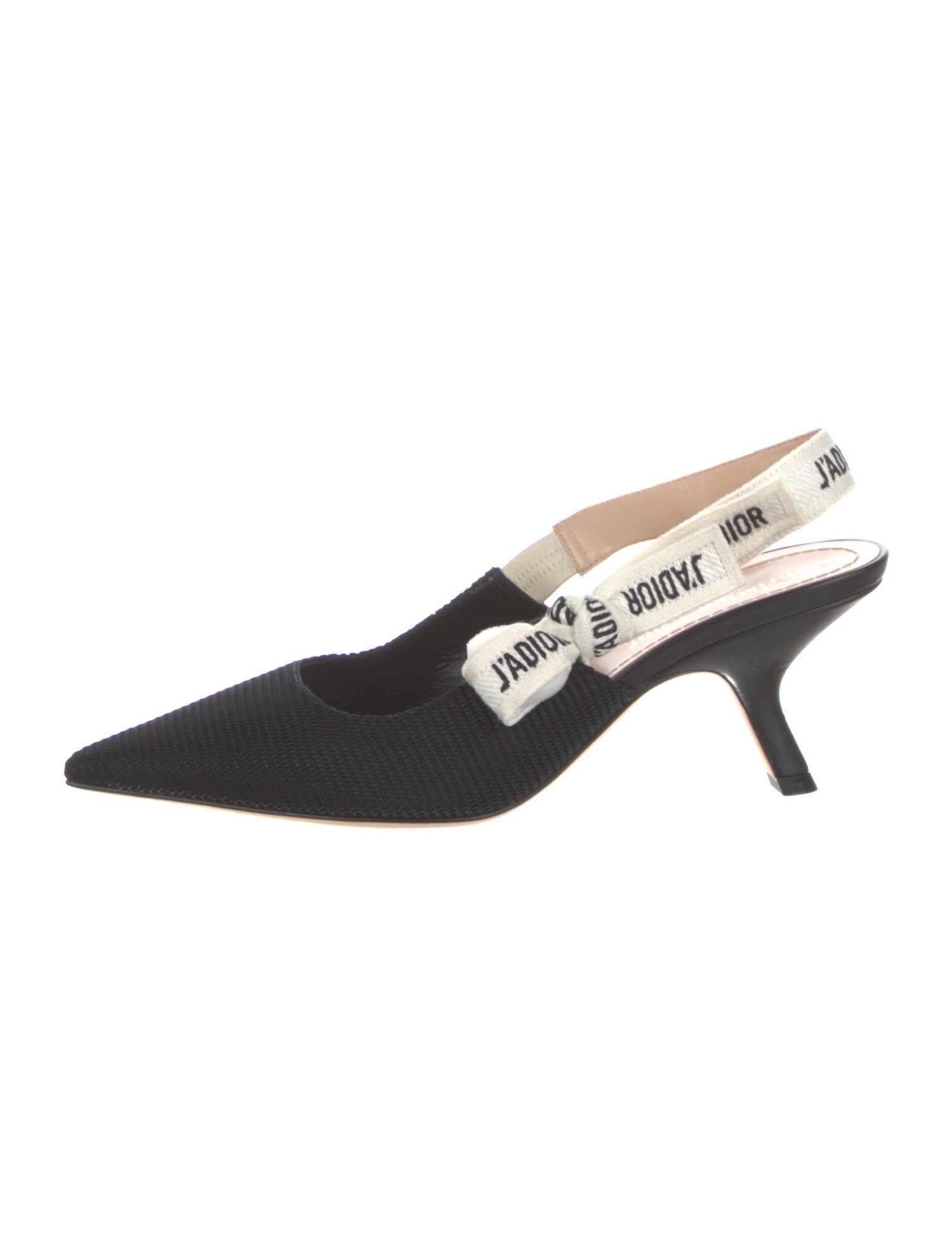 Christian Dior Mesh Printed Slingback Pumps