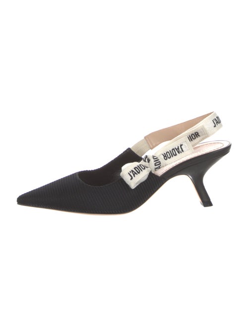 Christian Dior Mesh Printed Slingback Pumps