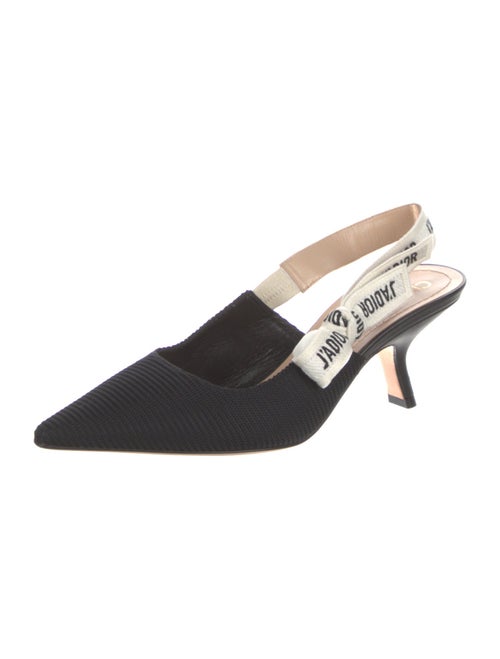 Christian Dior Mesh Printed Slingback Pumps