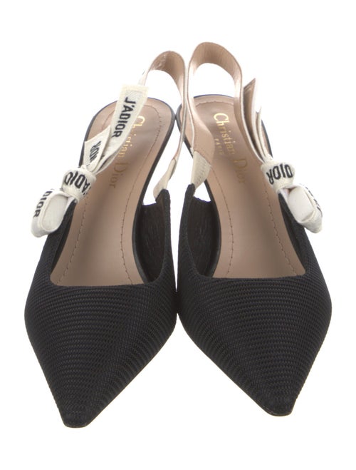 Christian Dior Mesh Printed Slingback Pumps