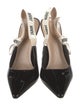 Christian Dior Patent Leather Printed Slingback Pumps