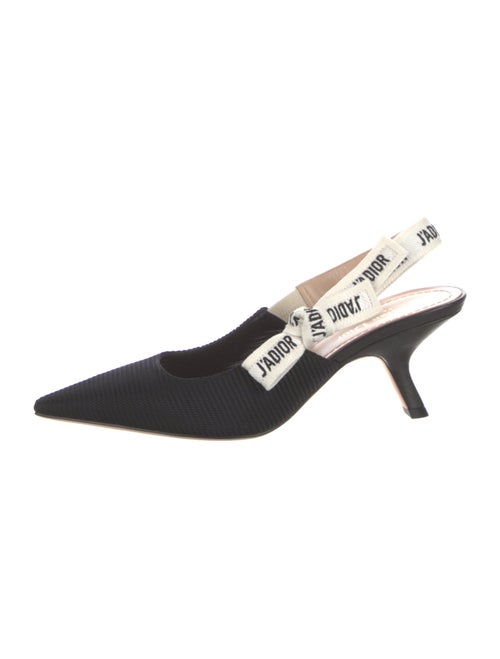 Christian Dior Mesh Printed Slingback Pumps