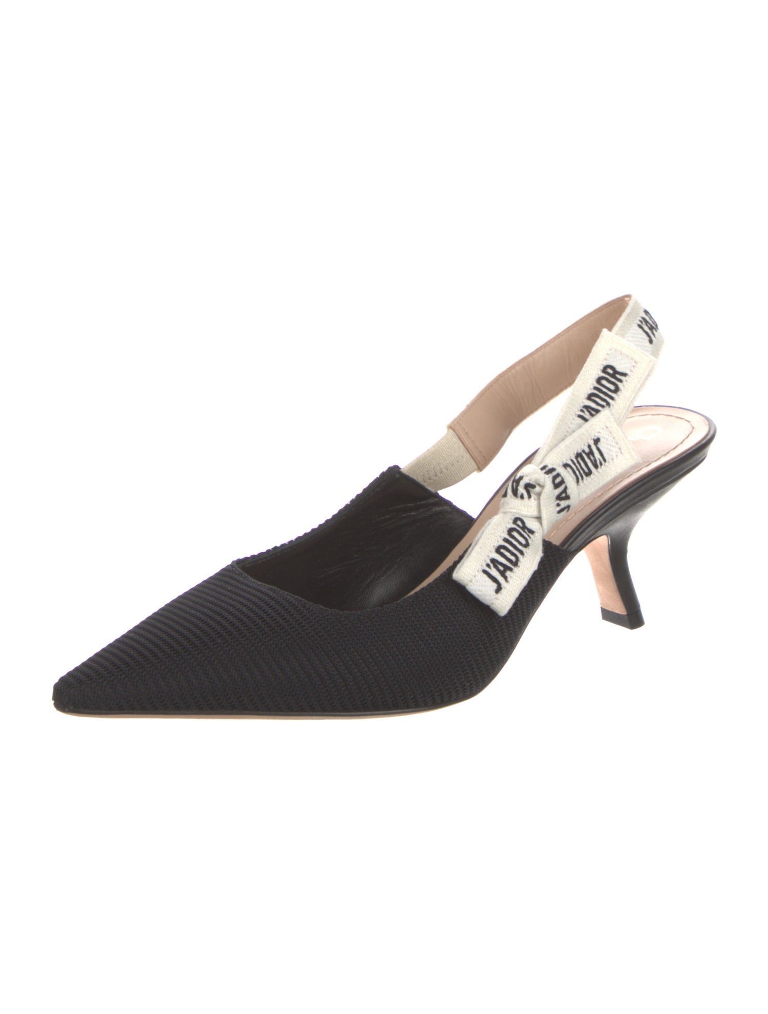 Christian Dior Mesh Printed Slingback Pumps