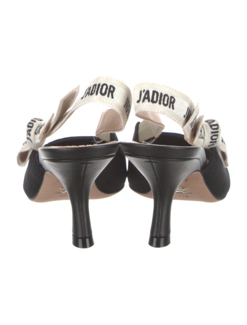 Christian Dior Mesh Printed Slingback Pumps