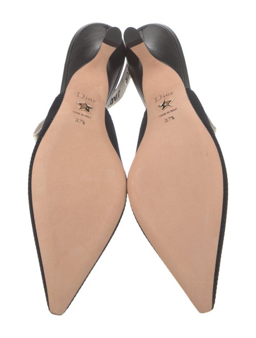 Christian Dior Mesh Printed Slingback Pumps