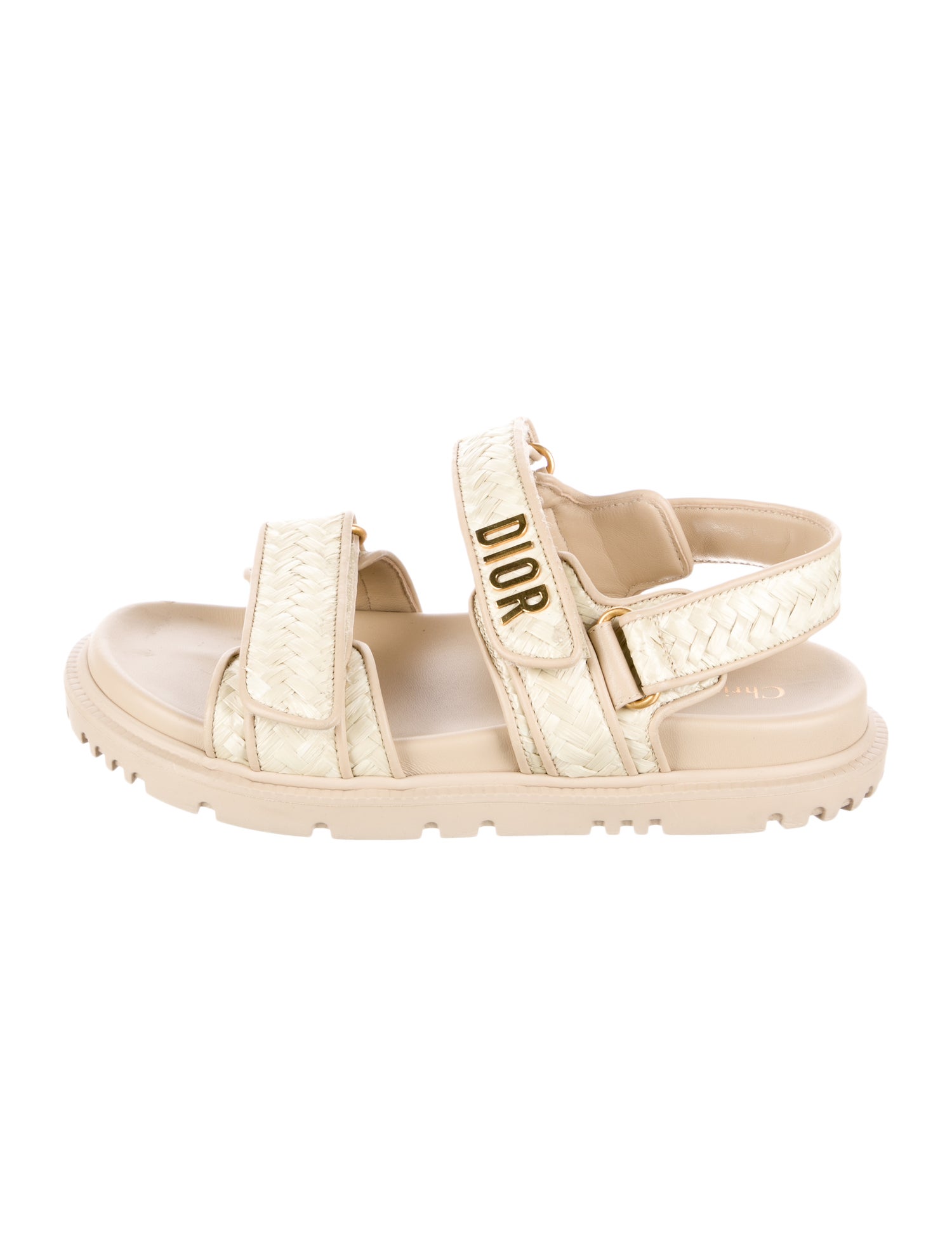 Christian Dior Straw Espadrilles