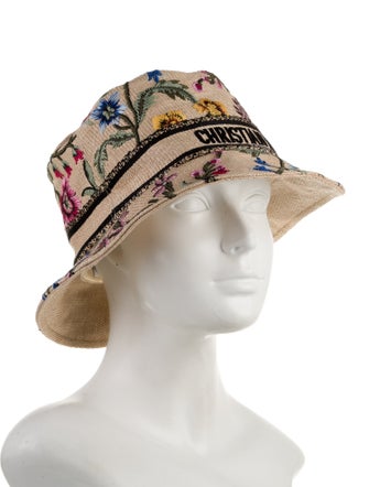 Christian Dior Embroidered Sunhat Size 58