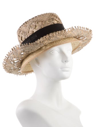 Christian Dior Christian Dior Straw Bucket Ha
