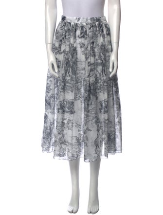 Christian Dior Printed Midi Length Skirt