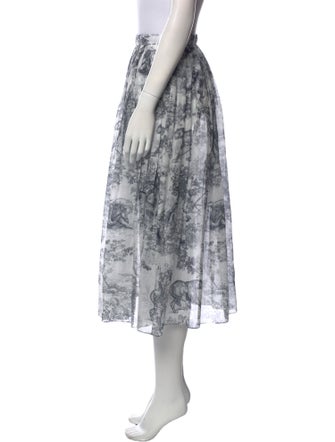 Christian Dior Printed Midi Length Skirt