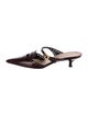 Christian Dior Patent Leather Lasercut Accents Mules