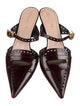 Christian Dior Patent Leather Lasercut Accents Mules