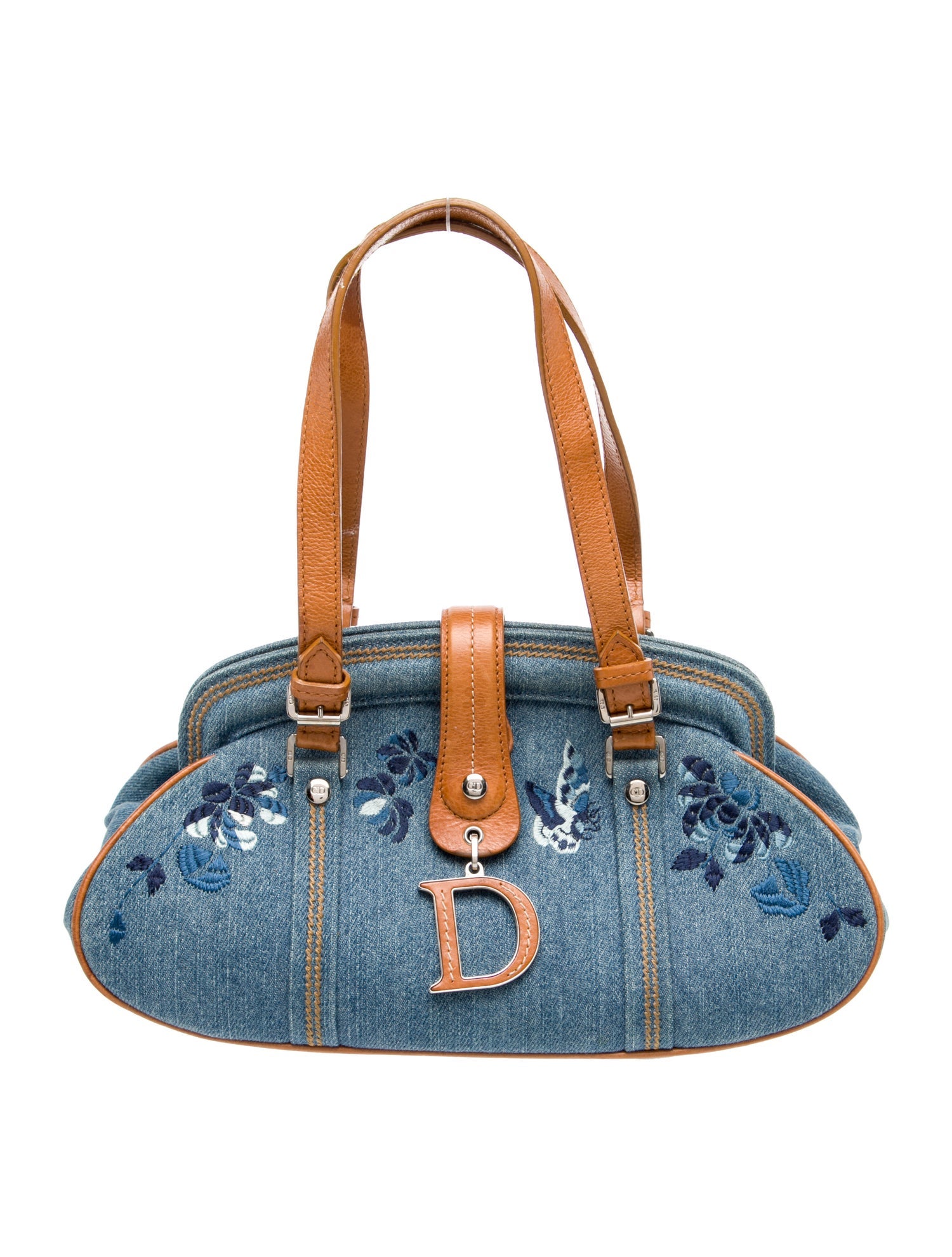 Christian Dior Denim Top Handle Bag Vintage