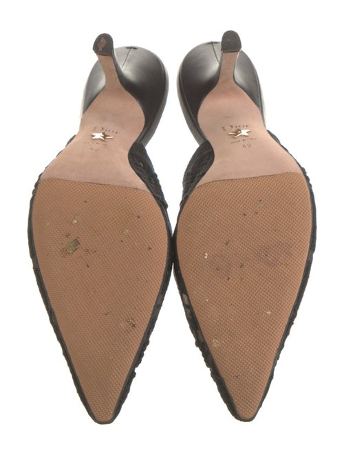 Christian Dior Printed Bow Accents Slingback Pumps