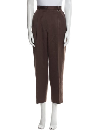 Christian Dior Wool Straight Leg Pants