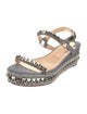 Christian Dior Canvas Studded Accents Espadrilles