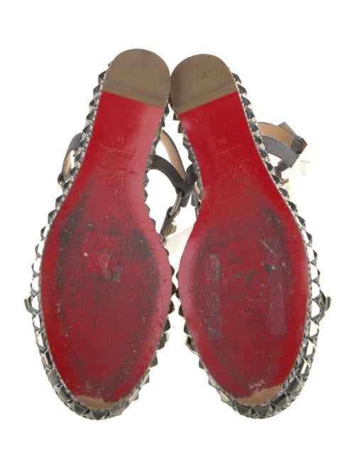 Christian Dior Canvas Studded Accents Espadrilles