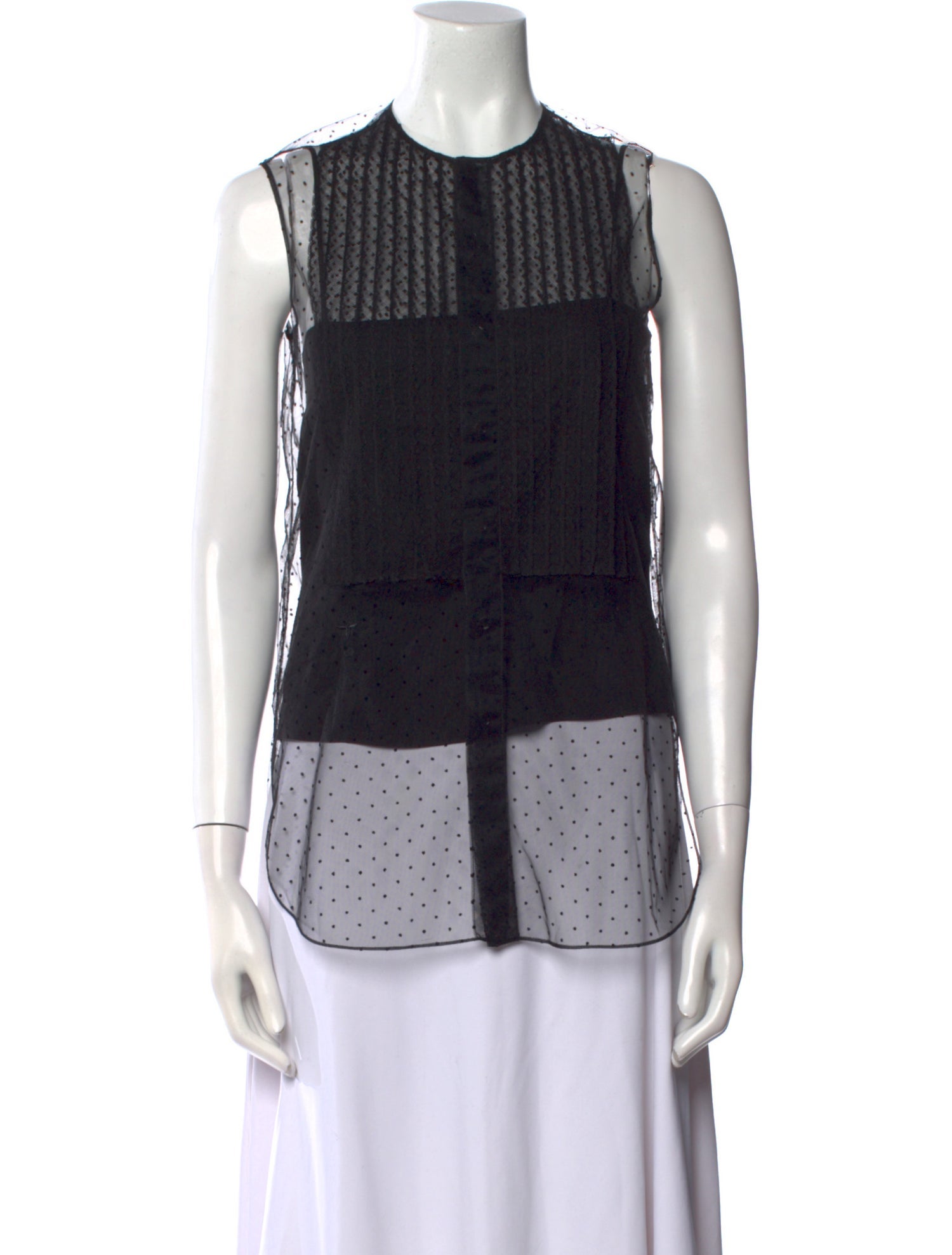 Christian Dior 2017 Silk Button-Up Top