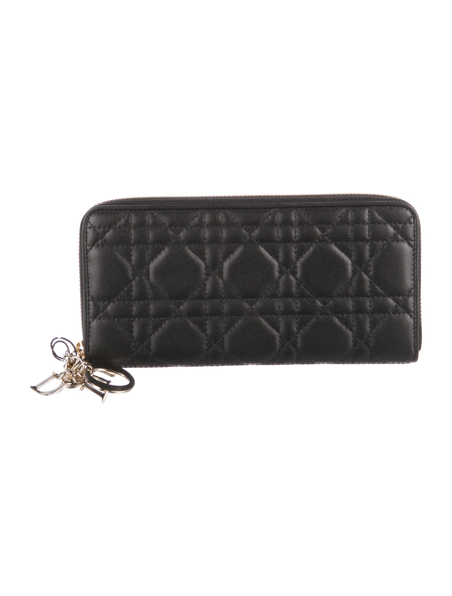 Christian Dior 2024 Lady Dior Zip Around Wallet Wallet