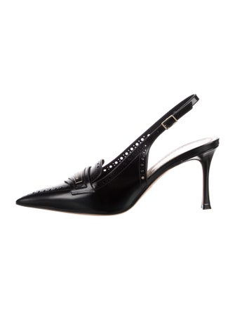 Christian Dior Leather Slingback Pumps