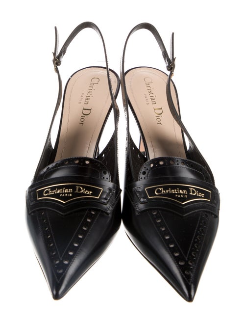 Christian Dior Leather Slingback Pumps