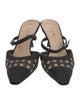Christian Dior Cannage Pattern Mesh Accents Mules