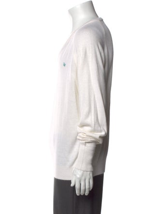 Christian Dior V-Neck Long Sleeve Pullover