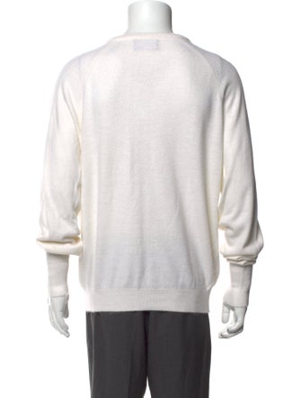 Christian Dior V-Neck Long Sleeve Pullover