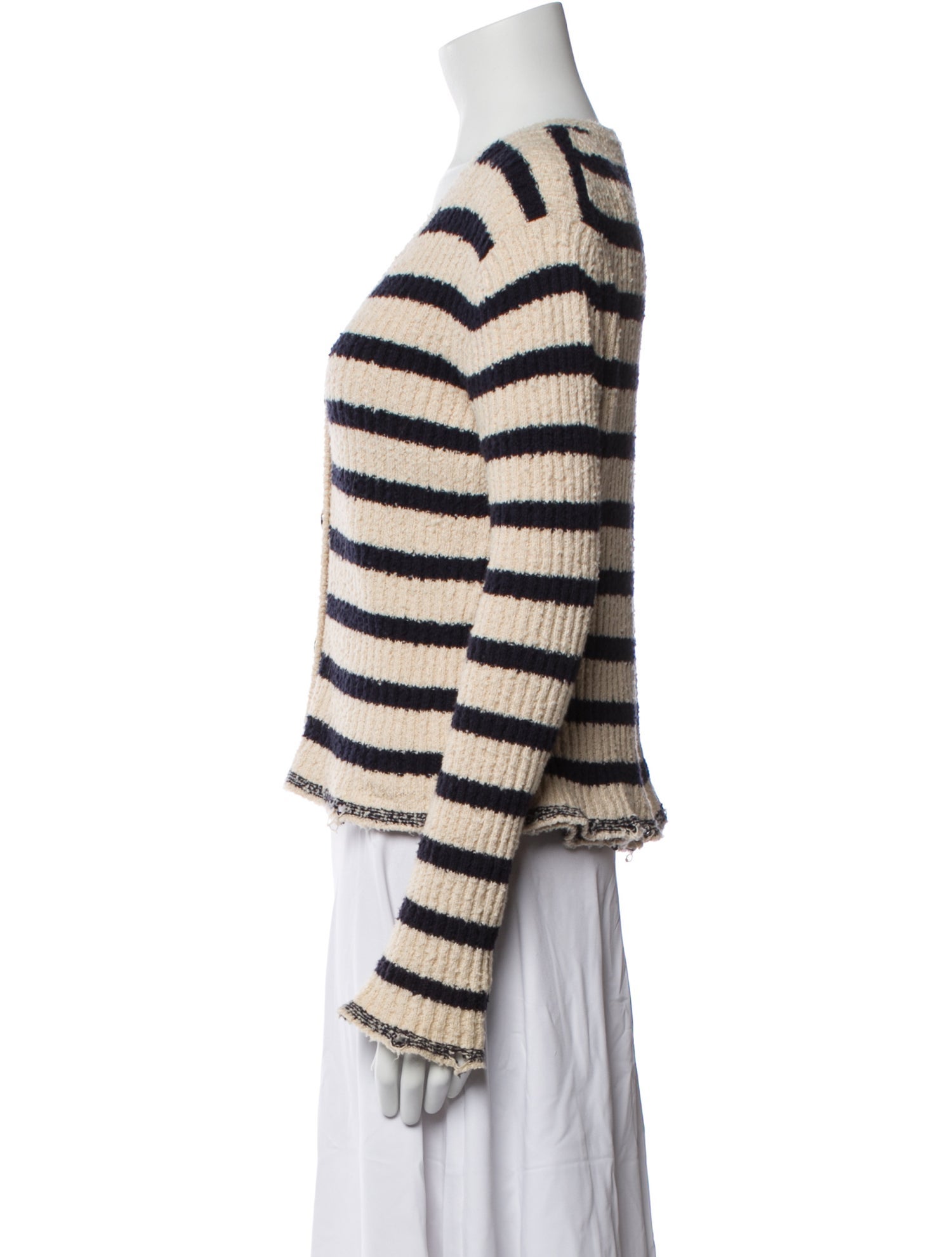 Christian Dior Striped Embroidered Accent Set