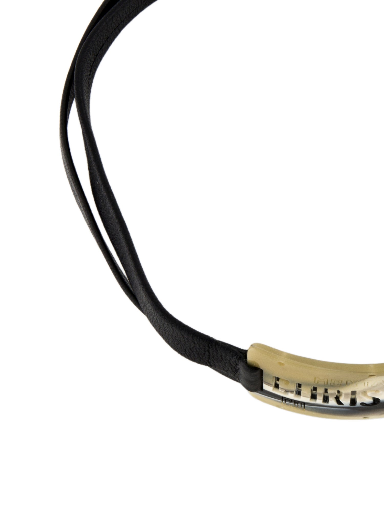 Christian Dior 'Chris 1947' Leather Choker Necklace