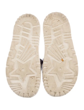 Christian Dior Printed Embroidered Accent Slides