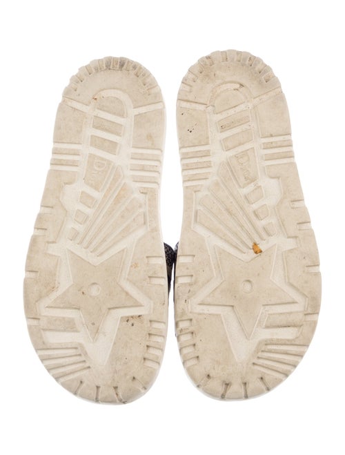 Christian Dior Printed Embroidered Accent Slides