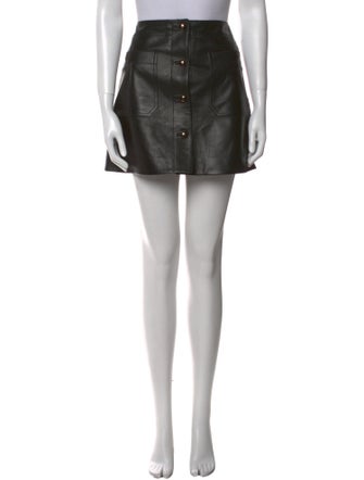 Christian Dior Lamb Leather Mini Skirt