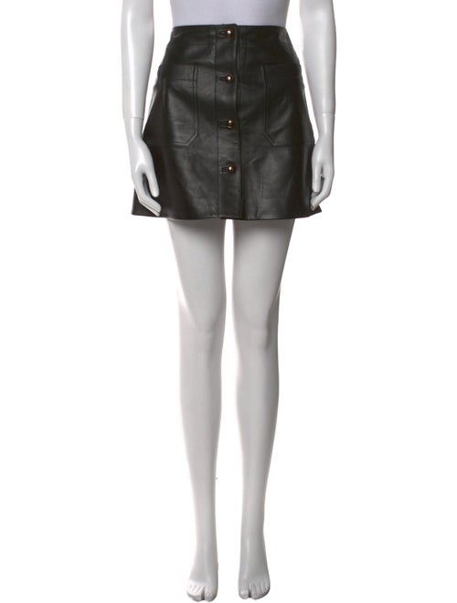Christian Dior Lamb Leather Mini Skirt