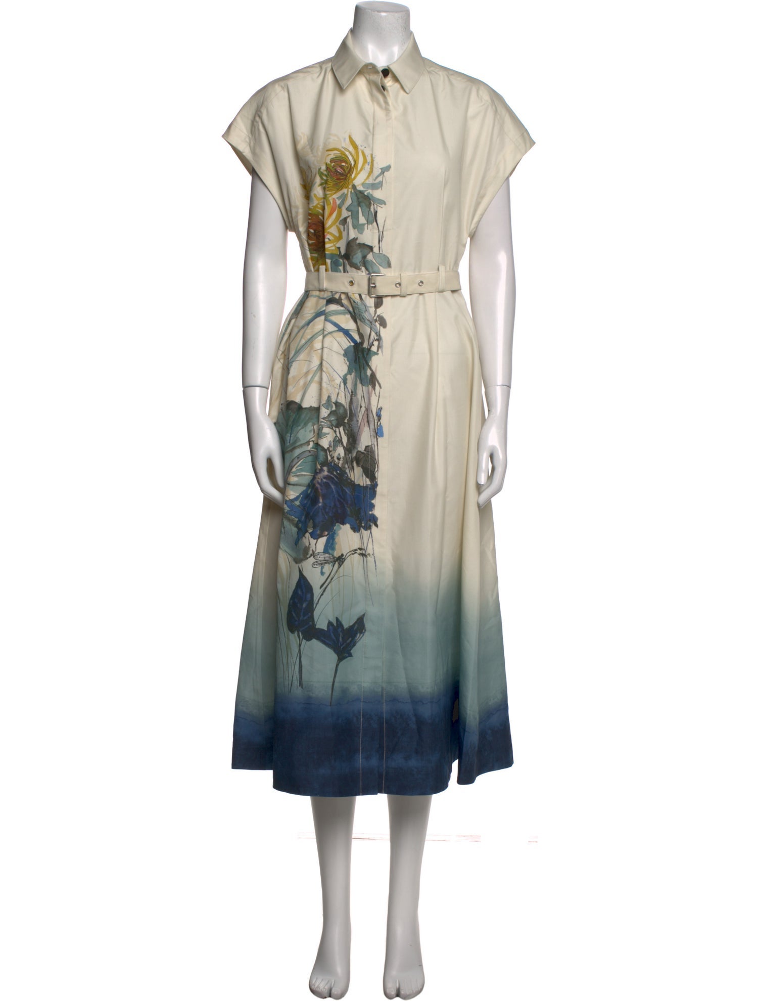 Christian Dior Printed Midi Length Dress w/ Tags