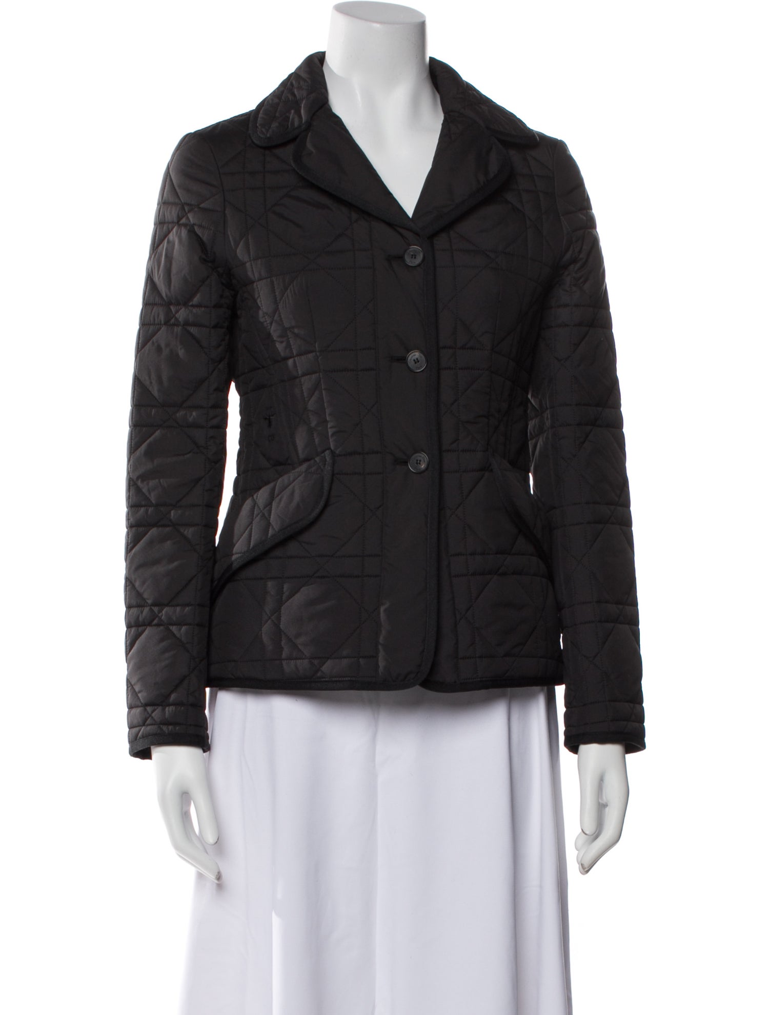 Christian Dior 2021 Micro Cannage Quilted Blazer