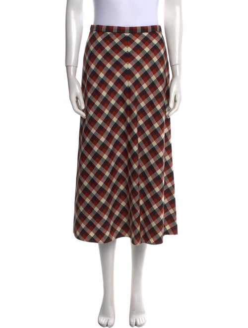 Christian Dior Virgin Wool Midi Length Skirt