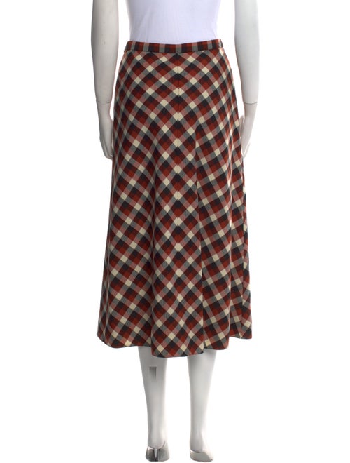 Christian Dior Virgin Wool Midi Length Skirt