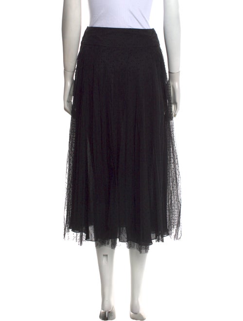 Christian Dior Mesh Accents Midi Length Skirt