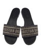 Christian Dior Canvas Printed Slides