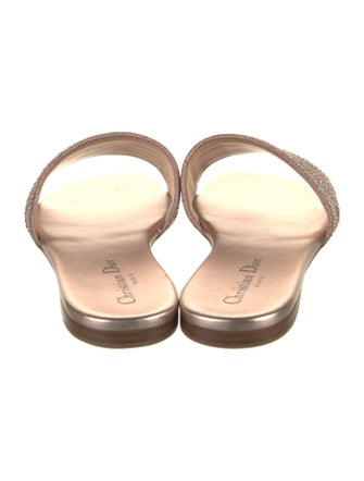 Christian Dior Leather Printed Slides